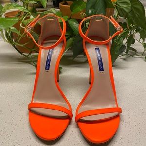 Stuart Weitzman Neon Nudist Sandal